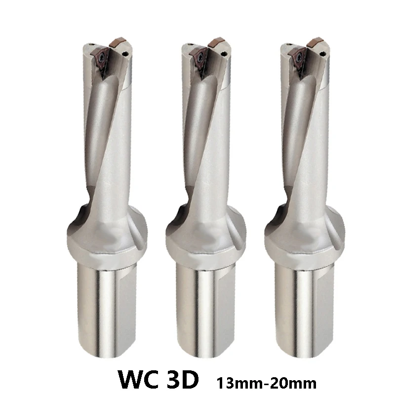 Сверла с индексируемой вставкой сверла 3D WC U сверло 13 мм 20 мм для токарного станка с ЧПУ используются карбидные вставки WCMT сверление неглубокого отверстия|Сверла| | АлиЭкспресс
