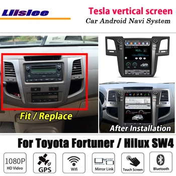 

Android Auto Tesla vertical For Toyota Fortuner/Hilux SW4/ Vigo 2004~2015 Stereo Radio Car Carplay GPS Navigation Multimedia