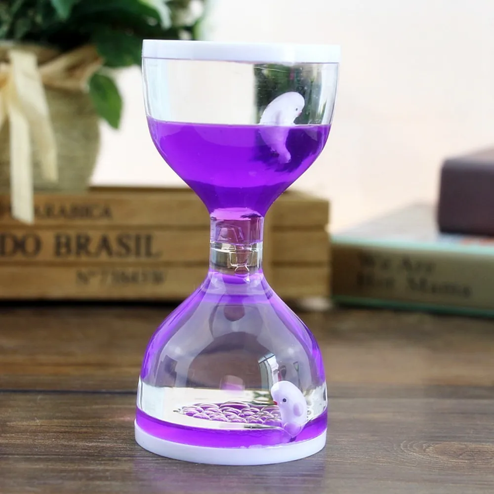 Creative marine animal big cup oil dripping oil drip hourglass timer ornament marine museum student children birthday gift