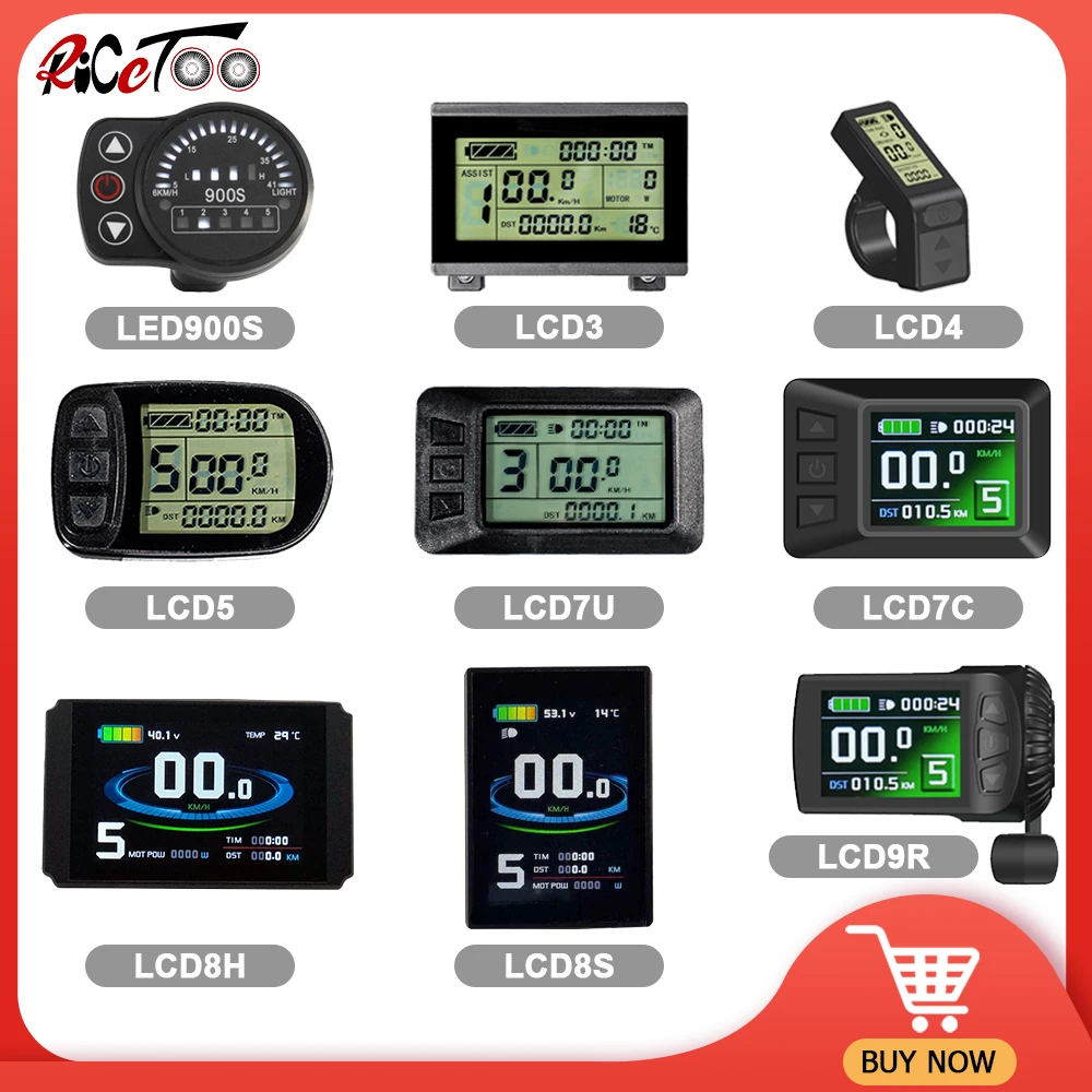 Набор для переоборудования велосипеда RICETOO электровелосипеда KT дисплей LCD3 LCD4 LCD5
