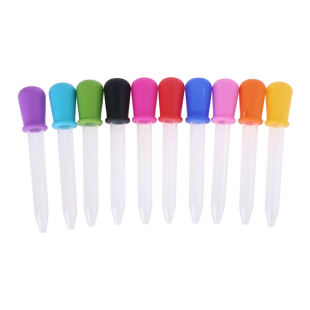 10 Pcs Pill Cases Splitters Baby Dropper Medicine Feeder Child Device Silicone Pipette Liquid Food Infant Utensils 5ml | Красота и