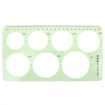 

Plastic Ruler Circles Geometric Template Ruler Stencil Measuring Students Hot School Accessories