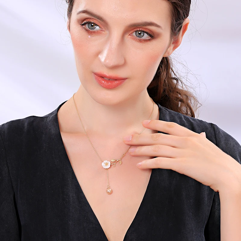 Simple Design Necklace New Arrival Cute Adjustable Shell Flower For Women Wedding Gift Jewelry Accessory | Украшения и аксессуары