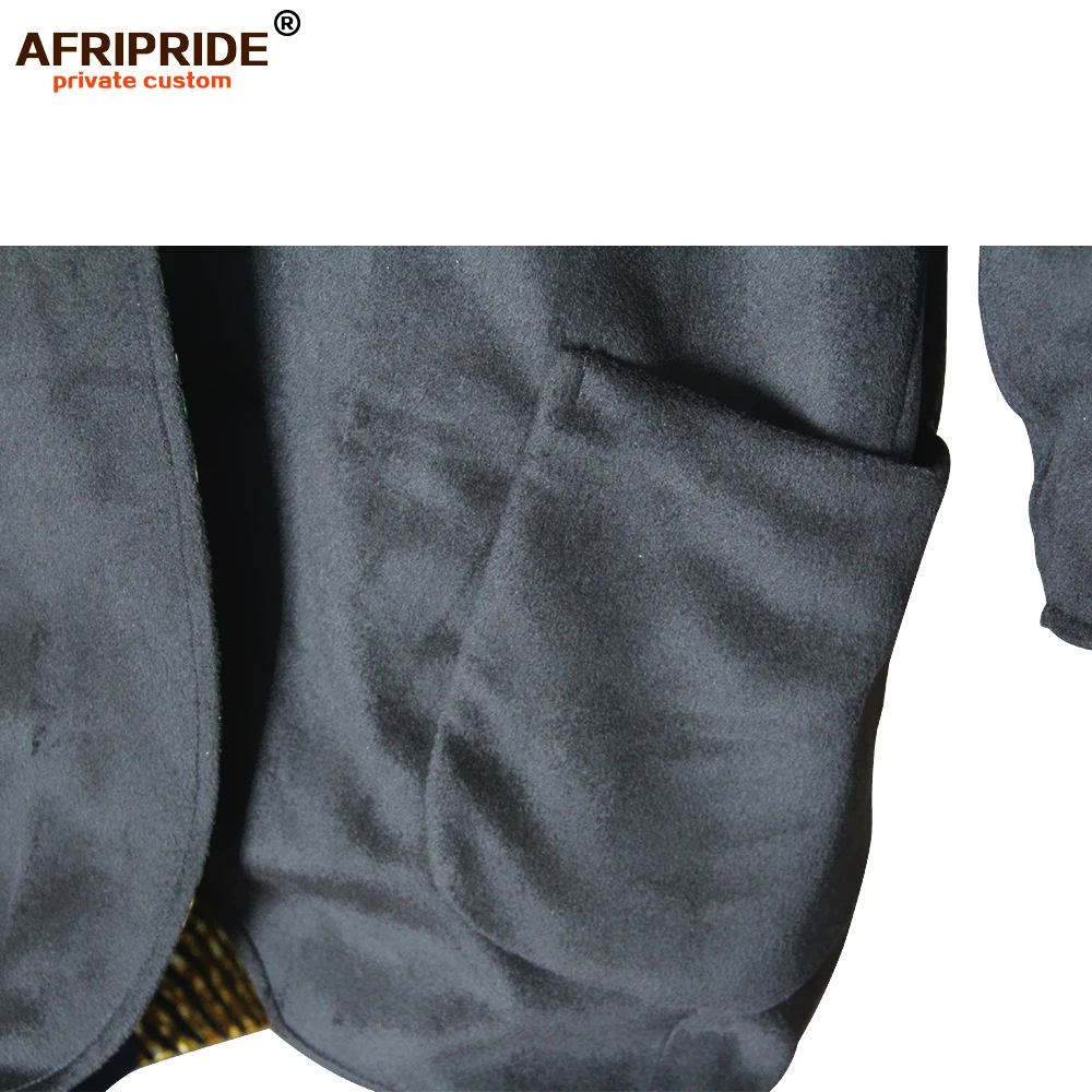 Африканская Женская двусторонняя куртка с принтом Анкара, AFRIPRIDE с длинными рукавами, однобортная Женская хлопковая куртка A1924009