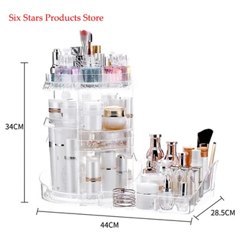 

The Makeup Table Is Rotated At 360 Degrees 7 Layers Can Be Adjusted Different Types Of Cosmetics Multi-Functional Large Storage