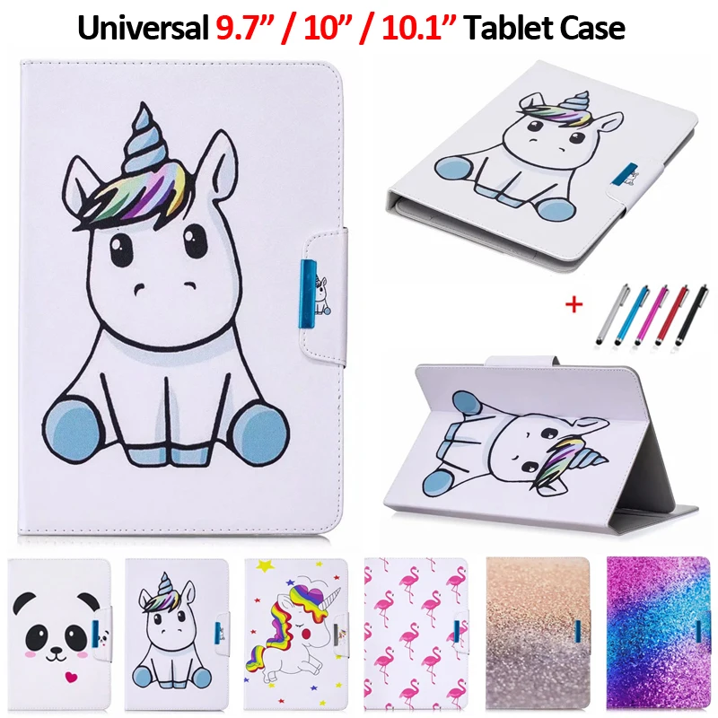 Универсальный 9 7 дюймовый чехол для планшета iPad 2 3 4 2017/2018 Air кожаный с пандой и