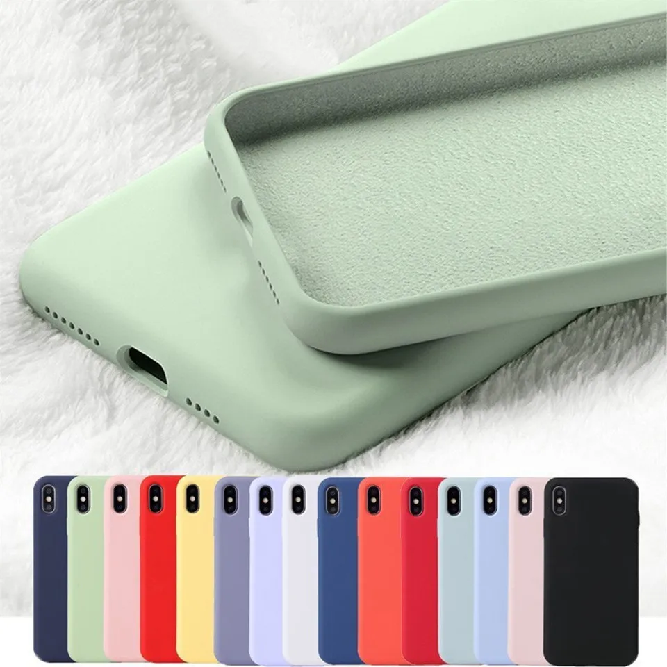 Funda-de-tel-fono-de-silicona-l-quida-Original-para-iPhone-11-Pro-Max-XR-XS