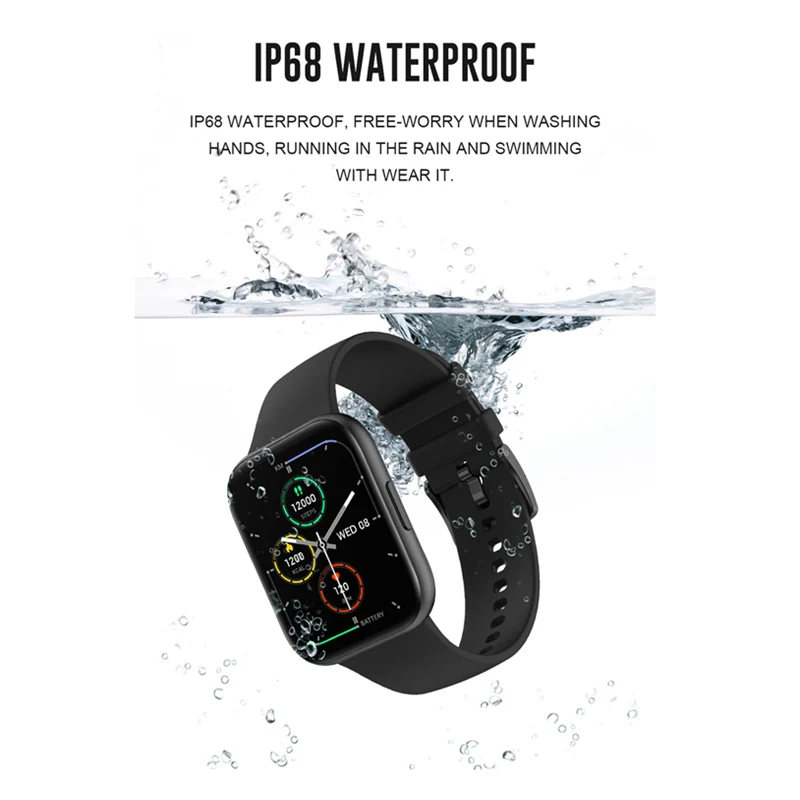 Monitor de Freqüência Ip68 à Prova Relógio Inteligente Mulher Chamada Whatsapp Notificação Dip68 Água Cardíaca Pressão Arterial Oxigênio Masculino Smartveres P25 - Image 5