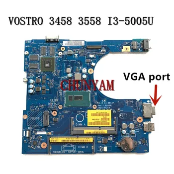 

KEFU CN-0C7FTY C7FTY FOR Dell VOSTRO 3458 3558 Laptop Motherboard AAL10 LA-B843P I3-5005U VGA port mainboard