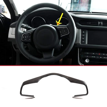 

Car Steering Wheel Carbon Fiber Decorative Stickers for J-Aguar F-PACE 2016-2019