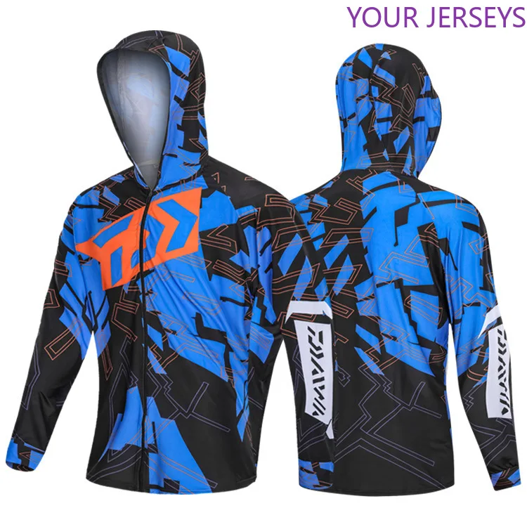 

Daiwa Clothes Fishing Shirt Jacket Ice Silk Quick Dry Sport Vest Sun Protection Face Neck Anti-UV Breathable Wear