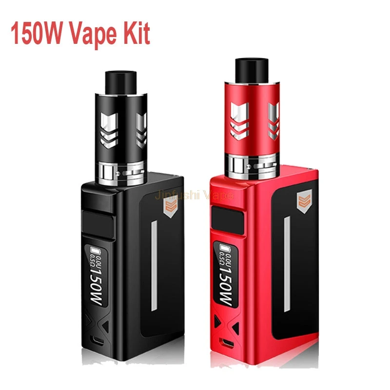 

High Power E-cigarettes LS 150W Vape Kit Huge Smoke 2200mAh Battery 3.5ML Vaporizer Steam Tank 0.91 Inch OLED Screen Box Mod Kit