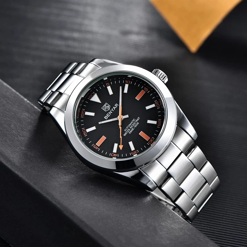 Watches Mens BENYAR Mechanical Wristwatches Business Automatic Sport Watches For Men relogio masculino mechanical watch business watch link
