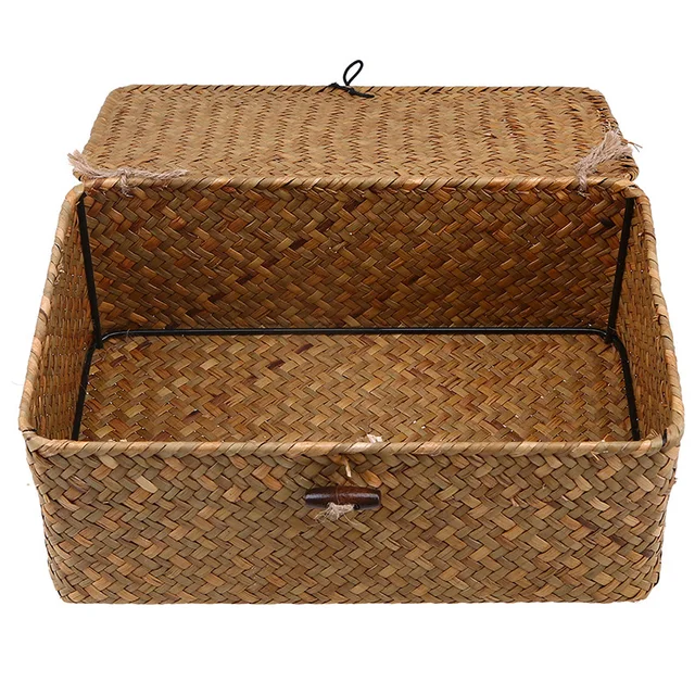 Rectangular Woven Storage Basket 5