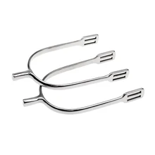 2x для верховой езды Spur Rider металлические тупые Закругленные концы Spurs сталь+ нейлоновый ремешок