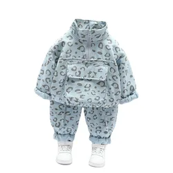 Vêtements de sport en coton pour enfants, veste et pantalon décontractés pour bébés garçons et filles, 2 pièces/ensembles, nouvelle collection printemps automne 