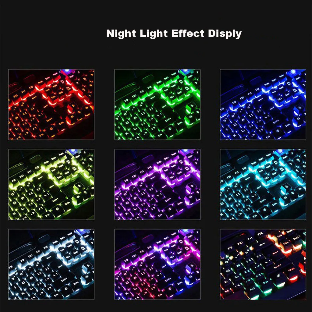 1 комплект игровая Механическая Проводная 16 RGB Подсветка эргономичная клавиатура
