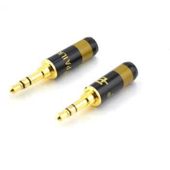 

5pcs High Quality 3.5mm Male Plug Pailiccs Plated Stereo Audio Jack soldering with plug