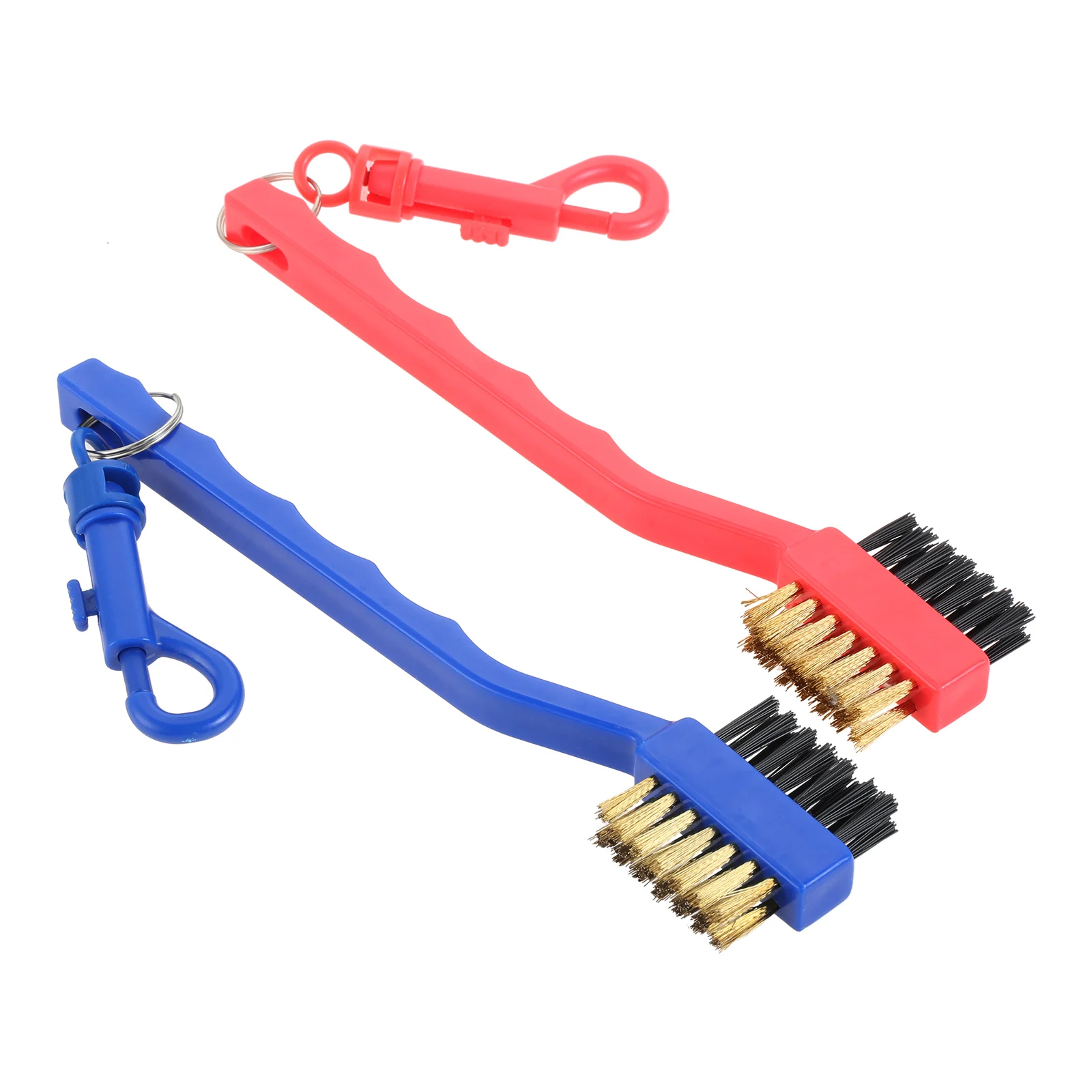 

1 шт., двусторонняя щетка для гольфа, из латуни и нейлона