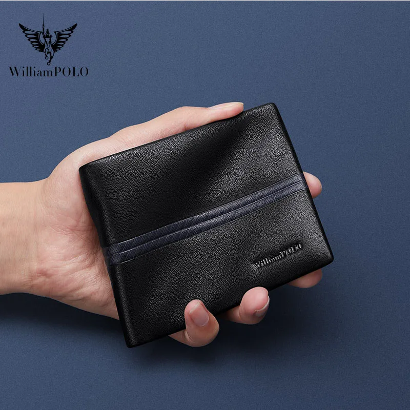 WILLIAMPOLO новый кошелек для мужчин кожаные короткие многофункциональная большая