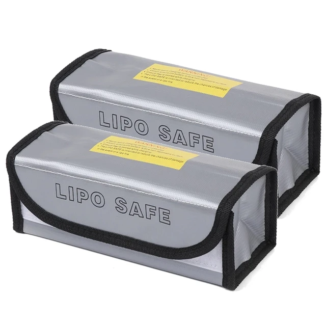 JDRC Lipo Battery Safety Bag 185x75x60mm Mini Waterproof Fireproof Explosion-Proof Portable for FPV Racing Drones 1