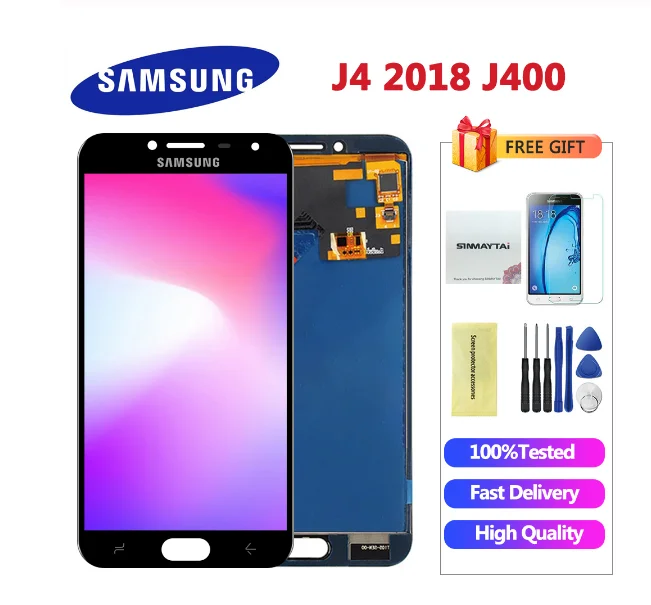 ЖК дисплей для Samsung Galaxy J4 2018 J400 J400F J400G/DS экран модуля монитора сенсорный