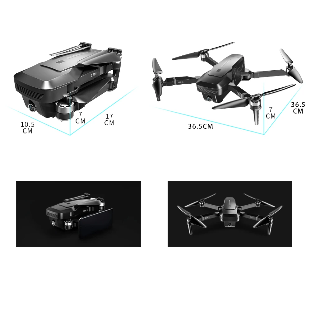 VISUO ZEN K1 FPV gps бесколлекторный Дрон с двойной камерой 4K 5G Wi-Fi фильтр красоты оптическая фигура потока Следуйте Радиоуправляемый игрушечный вертолет