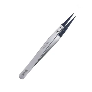 

Heat Resistant Non Conductive Stainless Steel Tweezers with Replaceable Pointed Tip Tools BST-259A Multifunction Hand Tools Kits