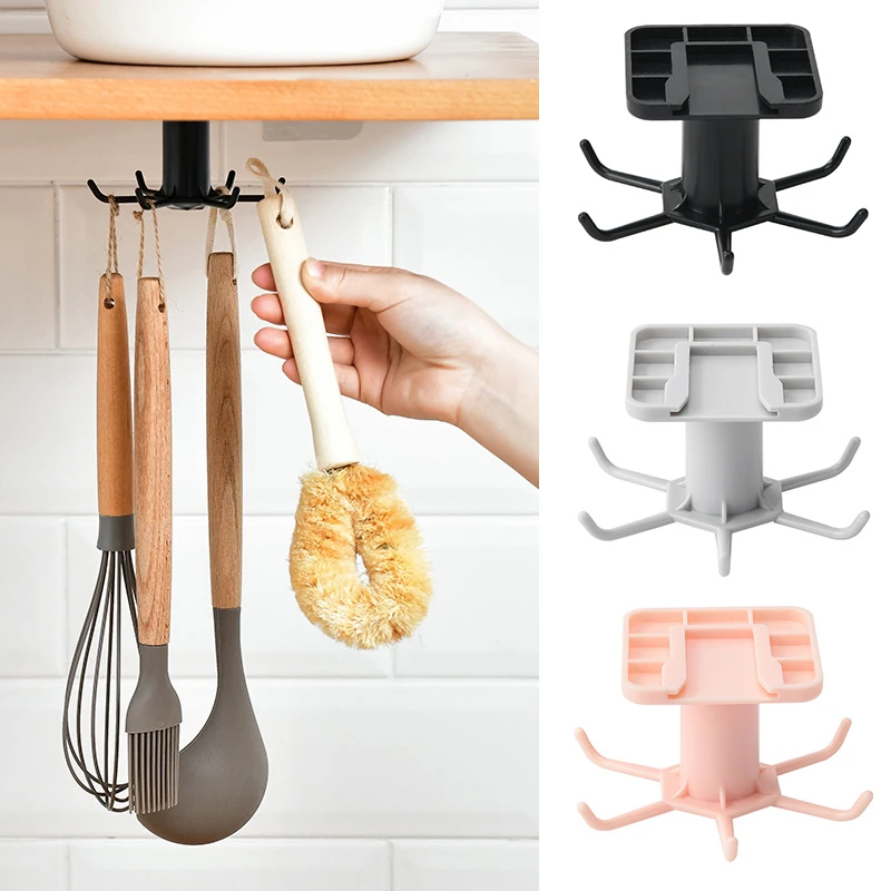 

For Kitchen Organizer and Storage Kitchen Supplies Organizers Rotatable Rack Accessories Cabinet Organizer Hook Up Storage Rack