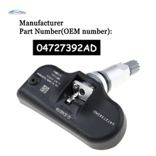 Автомобиль 04727392AD 04727392AB для CHRYSLER DODGE JEEP TPMS датчик системы контроля давления в шинах 315 МГц