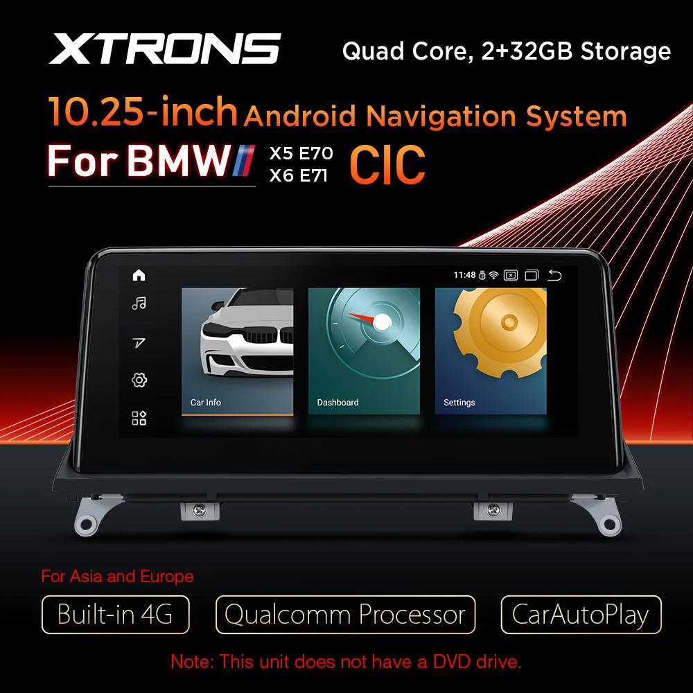 XTRONS 10 25 ''Qualcomm Android 0 Quad Core оригинальный автомобильный радиоплеер GPS для BMW X5 E70 X6