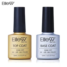 Elite99 УФ-гель верхнее покрытие Базовое покрытие 10 мл для гель-лака для ногтей основа прозрачный Маникюр грунтовка для ногтей Гель-лак для ногтей набор