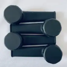 Solid Black Silicone Smoking Pipe With Metal Bowl Black Pipe