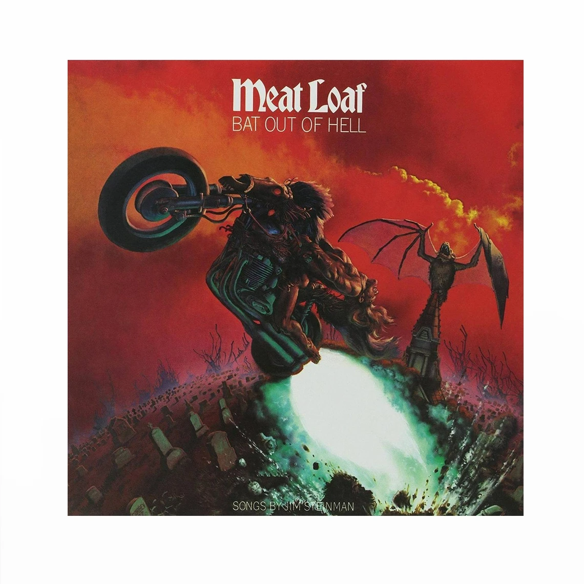 Retro Album Cover Poster Various Sizes Meatloaf  "BAT OUT OF HELL". 