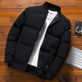 

2020 Fashion winter coat men's Autumn Casual Pocket Button Thermal Leather Jacket Top Coat M-4XL