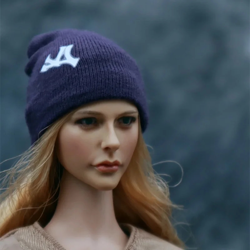 

1/6 Scale FS006 Youth Trendy Sweater Cap color Cold Hat Clothing Mountaineering Plush cap for 12'' Action Figure Accessorie Toy