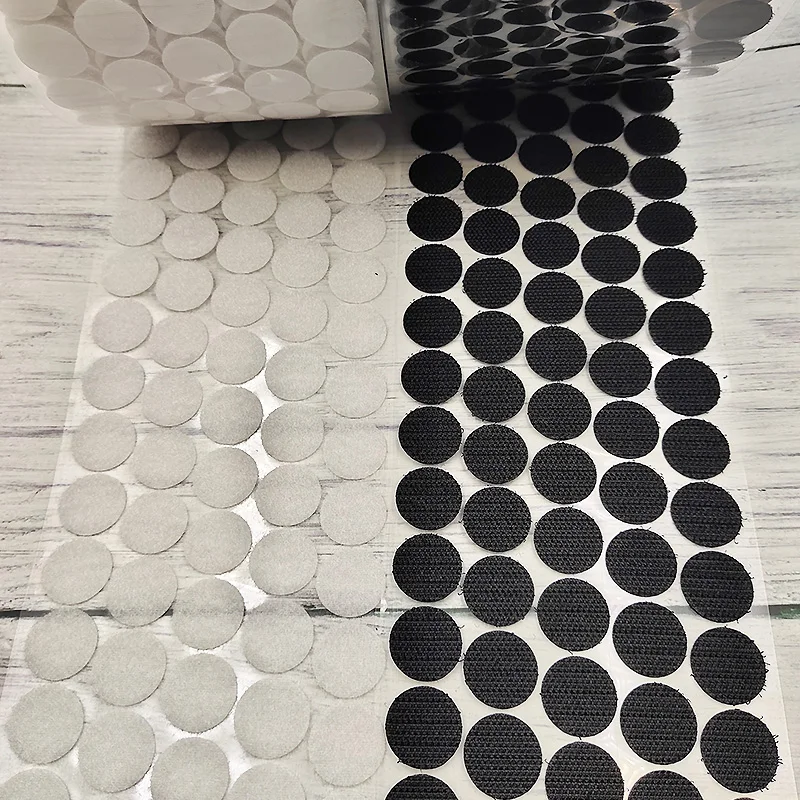 100Pairs Dots Self Adhesive Fastener Tape 10/15/20/25/30mm Velcros Strong Glue Magic Sticker Round Coins Hook Loop | Дом и сад