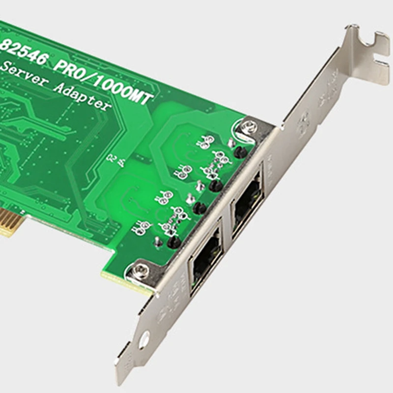 PCI 10/100/1000 Мбит/с двойной RJ45 Порты и разъёмы 1 гигабитный серверный сетевой карты NIC