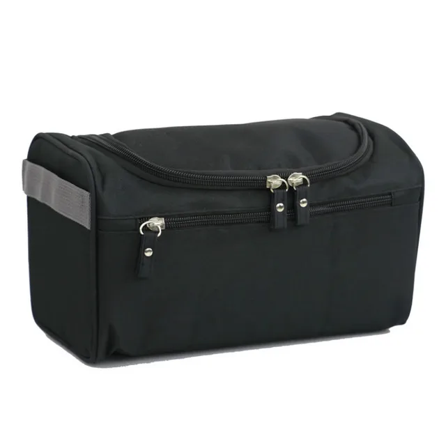Zipper Man Women Waterproof Makeup Bag Cosmetic Bag Beauty Case Make Up Organizer Toiletry Bag Kits Storage Travel Wash Pouch Black