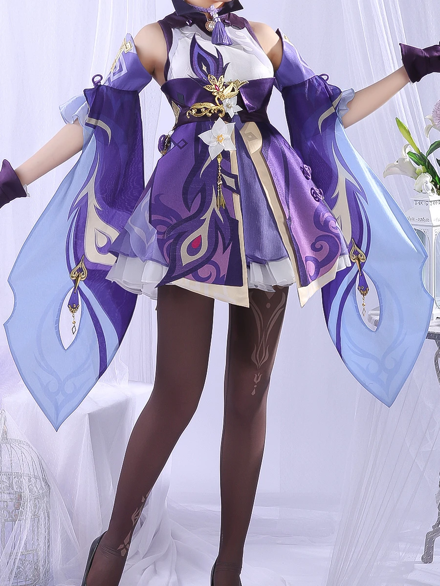 Anime Game Genshin Impact Keqing Combat Uniform Daily Lolita Dress Party Outfit Cosplay Costume Halloween Freeshipping New Anime Costumes Aliexpress