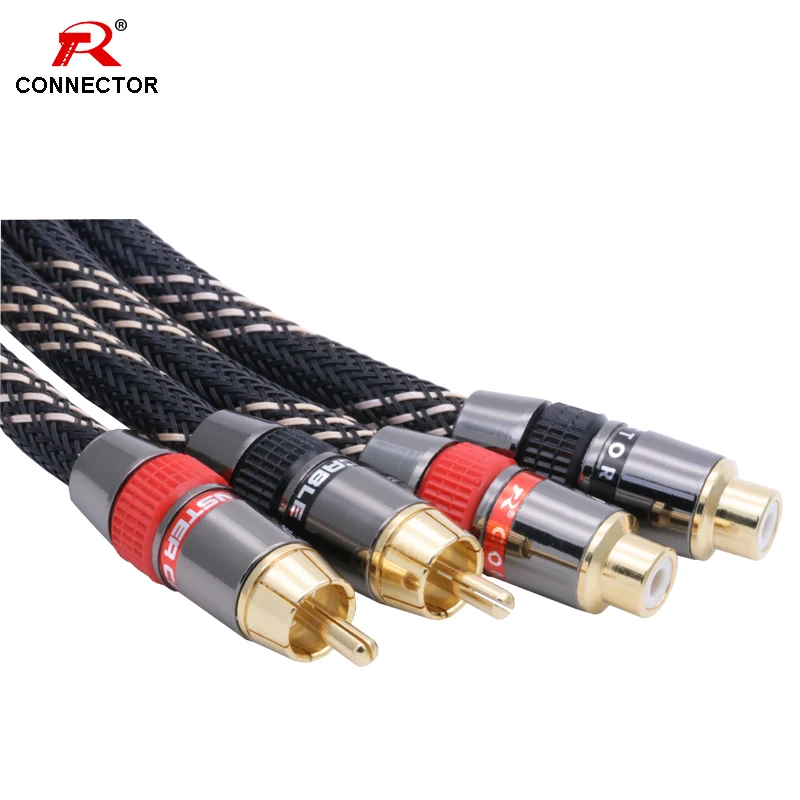 8 шт латунь с позолоченным штекером RCA и гнездовым разъемом HIFI Кабельные Клеммы