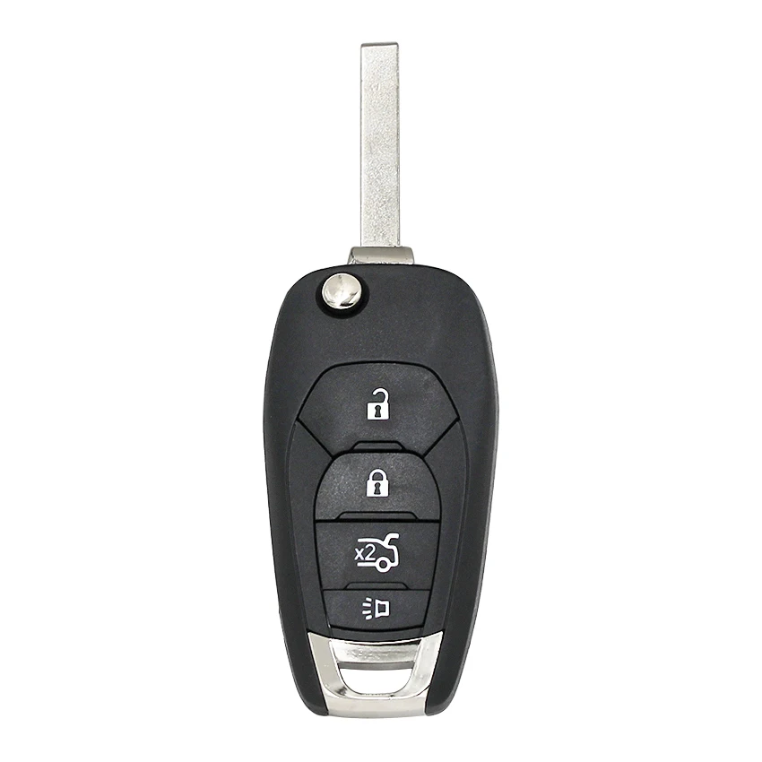 Складной модифицированный 4 кнопки умный дистанционный брелок для Chevrolet Aveo- 433 МГц с чипом PCF7941 ID46