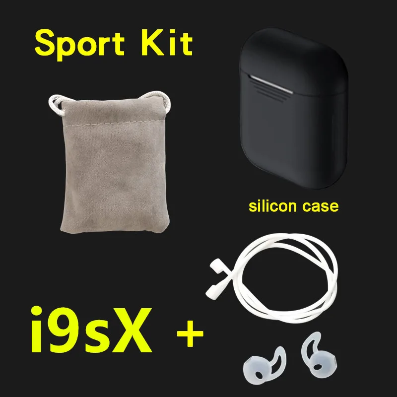 i9sX and kits black I9s X tws беспроводные наушники 6D Super Bass i9s tws mini Bluetooth 5,0 наушники PK tws i9s i10 i12 i30 i60 tws - Цвет: i9sX and kits black