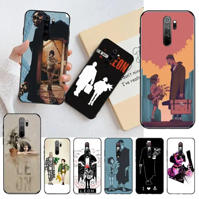 PENGHUWAN Leon Uncle Girl Cover Black Soft Shell Phone Case for Redmi Note 8 8A 8T 7 6 6A 5 5A 4 4X 4A Go Pro | Мобильные телефоны