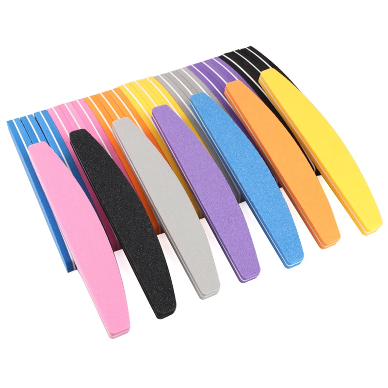 Pces Barco Esponja Prego Arquivos Buffer 100 180 Colorido Lixa Espuma Lixar Bloco Polimento Lavável Manicure Ferramentas Fornecimento 20 - 50 2 lixar bloco polimento lavável manicure ferramentas fornecimento