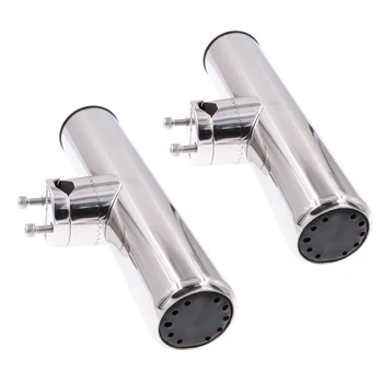 

Stainless Steel 316 Fishing Rod Holder Boat Yachts Adjustable Fit For 22 ~ 26 mm Marine Accessories