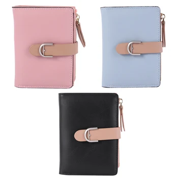 

Women's Fashion Wallet Multi-Card Slots ID Card Holder Short Bifold Soft Clutch Bag