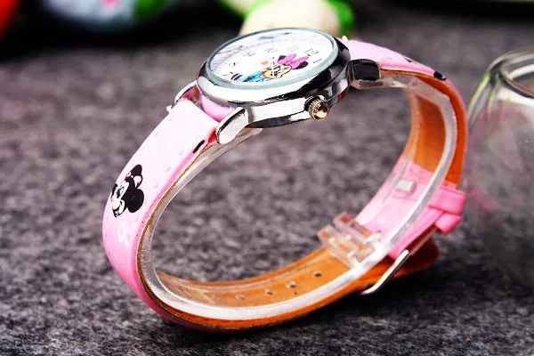 Relógio infantil com pulseira pu da disney,