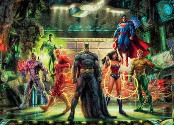 

Jmine Div 5D Marvel-Super Hero Thomas Kinkade Batman Full Diamond Painting kits art Cartoon 3D paint by diamonds