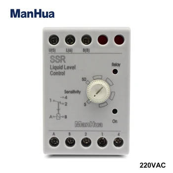 

ManHua AC220V 50 / 60Hz DIN rail SSR liquid level controller adjustable 5-50kΩ